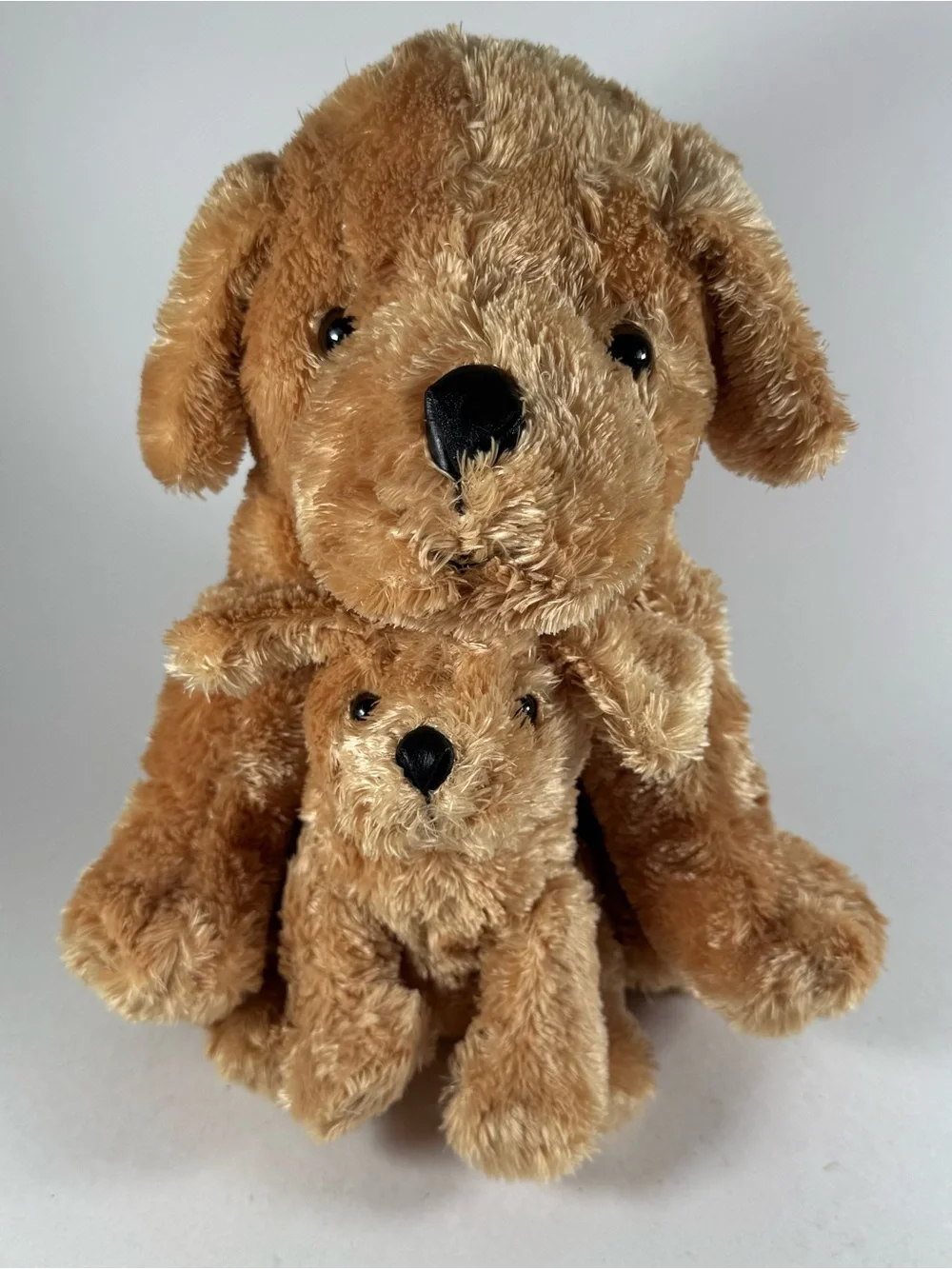 Kohls Cares Plush Mom And Baby Dog Puppy Brown Golden Retriever 10